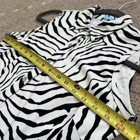 J Mclaughlin Womens Zebra Midi Belted Dress With Pockets Size XS - Picture 7 of 11